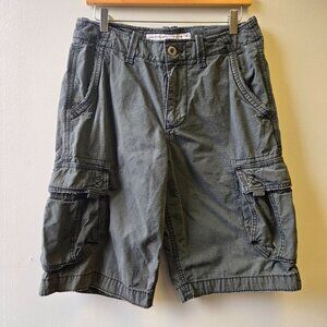 American Eagle Outfitters Mens 30 Long Cargo Shorts Longer Length Ripstop Cotton